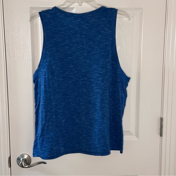 GapFit Breathe Reverse Tank Top – Royal Teal – Size Large - Picture 3 of 7